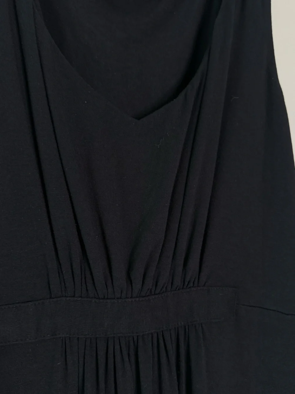 Boden Black Sleeveless Jersey Maxi Dress Women's US 8 Long Travel Dress
